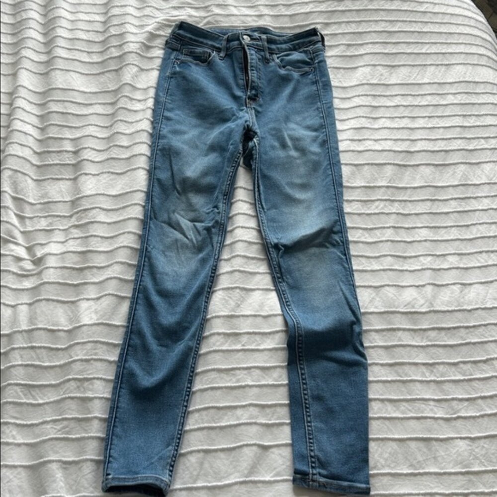 Old Navy Blue Rockstar Super Skinny Jeans